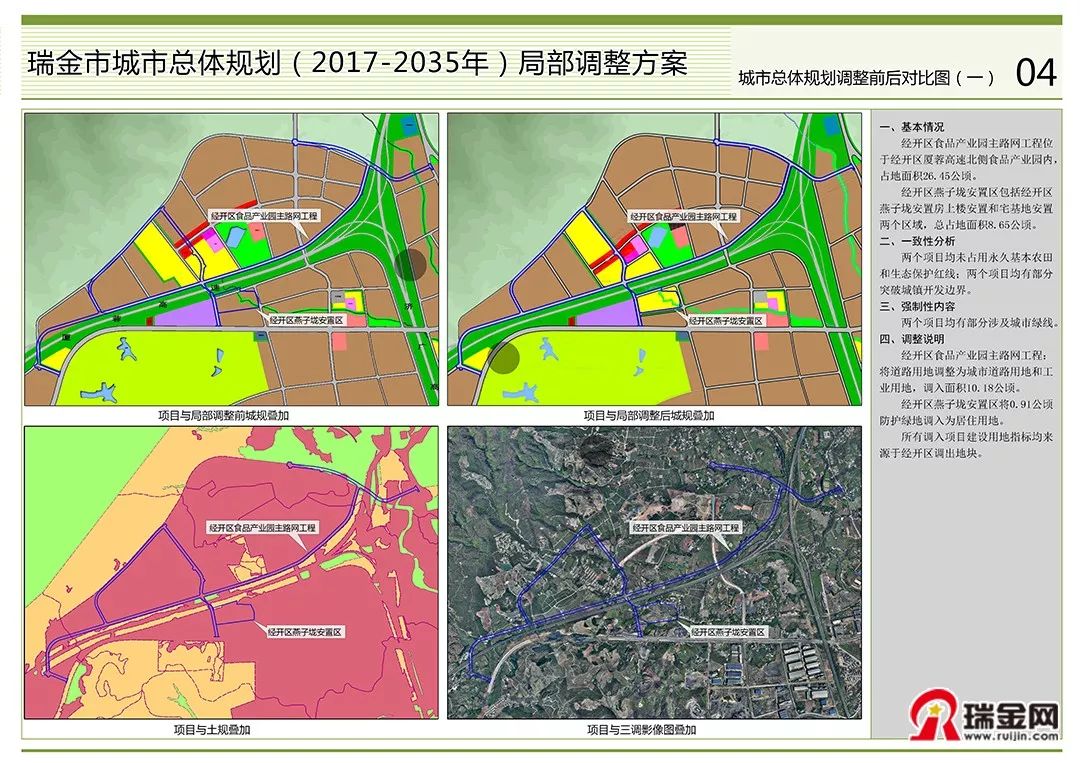 瑞金城市总体规划局部调整方案公布!